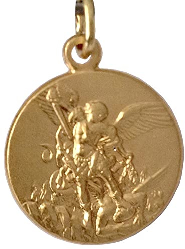 Ärkeängeln St. Michaels medalj - Skyddshelgon för statens polis - 100% tillverkad i Italien