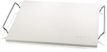 Piedra para pizza con estructura + cuchillo de pesaje Daroso, cuadrado