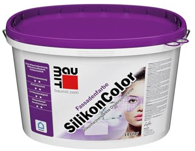 BAUMIT SilikonColor Fassadenfarbe silikonverstärkt weiß 14 Liter