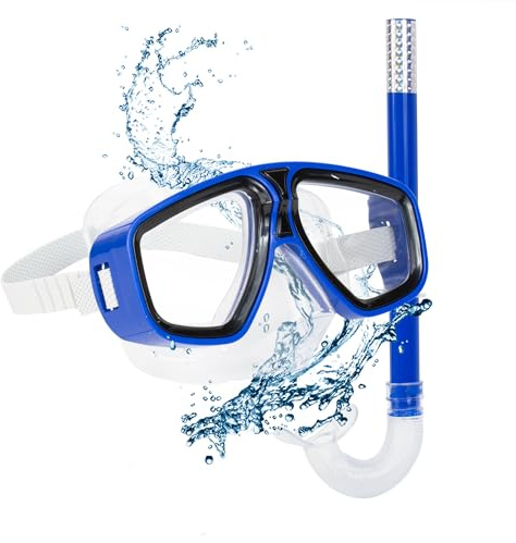 The Secret Home - Kit de de Buceo Unisex - Gafas de Buceo Ajustables para Adultos - Accesorios para Verano Fabricado en PVC - Set Ideal para Playa - Varios Modelos (Gafas de Buceo + Tubo - 4)