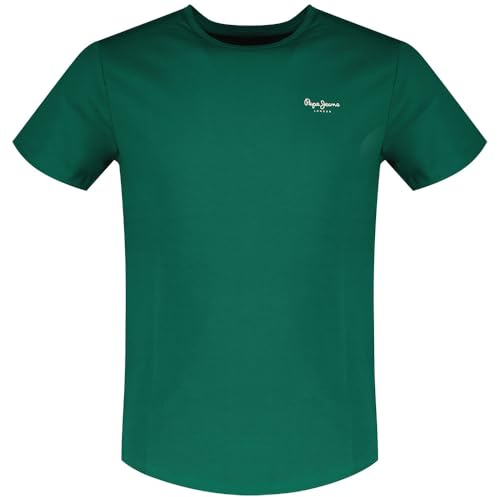 Pepe Jeans Original Basic 3 T-Shirt Slim fit pour Homme, Vert Pop, S