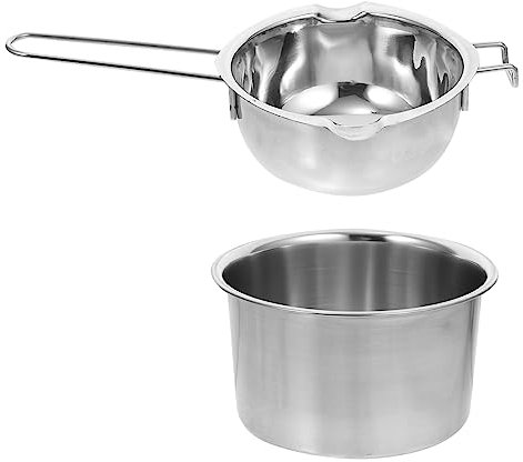 TOPBATHY Olla para Derretir Chocolate y Acero Inoxidable Apta para Uso Pastelerías y Centros Comerciales