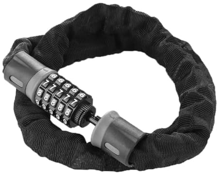 NAMOARLY Candado de Cadena Antirrobo con Combinación de Dígitos Cadena para Bicicletas Motocicletas y Scooters y Seguro