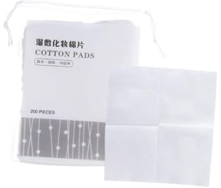 OUNONA Hydropathic Thin Stretchable Makeup Cotton Pads for Face Toner Application Non-woven Disposable Cleansing Cosmetic Pads Lightweight Facial Compress Cotton for Everyday Use