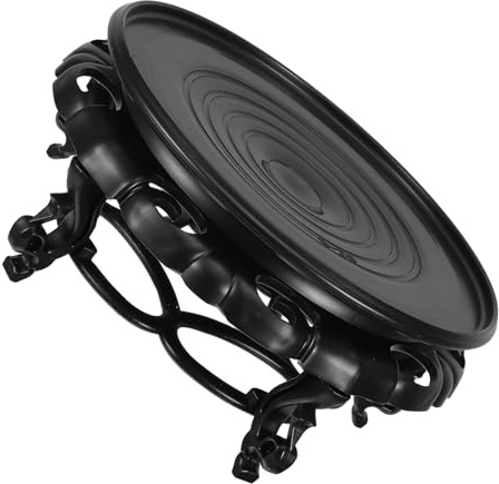Anneome Supporto per Piante in Vaso Rotondo in Resina Effetto Legno 26 Cm, Piedistallo Decorativo Stabile per Fioriere da Interno e Giardino, Rialzo per Vasi da Fiori Base