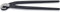 KNIPEX Fliesenlochzange (Papageienschnabelzange) schwarz atramentiert 200 mm, 91 00 200 EAN