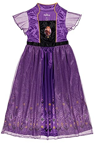 Disney Girls' Frozen 2 Fantasy Gown Nightgown, FANTASY ANNA 2, 6