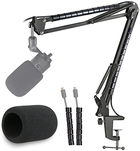 Fifine K669 Mikrofonarm mit Popschutz, Boom Arm Microphone Arm und Flexibler Kabelkanal Kompatibel mit Fifine K669 669B USB Mikrofon Mikrofonständer von YOUSHARES