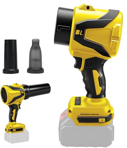 Mini-batterifläkt och handdammsugare 2-i-1, kompatibel med Dewalt 20V-batteri (utan batteri), borstlös bärbar dammsugare med 2 munstycken för bil, hushåll, kontor, kök