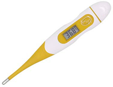 BabyMad Digital CENTIGRADE Thermometer Accurate to 1/10th Degree for Rectal, Oral and Axillary Underarm Body Temperature Measurement Medical Thermometer for Children/Adults Detect Fever