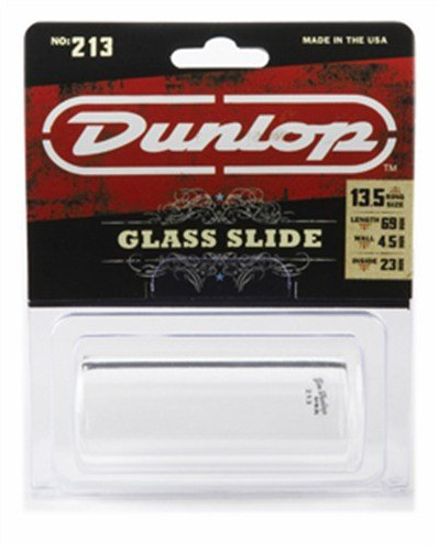 Jim Dunlop: 213 Pyrex Glass Guitar Slide (Heavy Wall Thickness/Large). For Acoustic Guitar, Electric Guitar