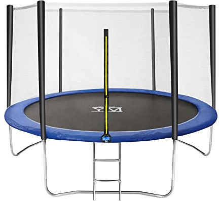 Trampolino Elastico, Diametro 183 cm (6 ft), Kit Completo, per Giardino, Tappeto Sicuro con Protezione Bordi in Schiuma e Rete di Sicurezza, Tubi Telaio in Acciaio Zincato, Your Move