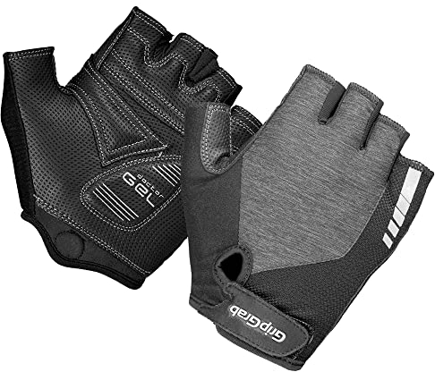 GripGrab Damen Women's ProGel Gepolsterte Kurzfinger Fahrradhandschuhe, Grau, XS