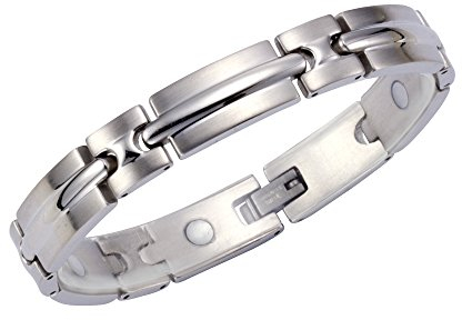 Zeeme Stainless Steel Damen Armband Edelstahl 19cm Matt/Glanz grau 389060245-19