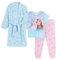 Disney Girls Frozen 2 Pyjamas + Bath Robe Kids Matching Nightwear Set Pjs + Dressing Gown Blue 5-6 Years