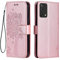 Topme Étui en Cuir pour Oppo A74 (4G) (6.43 inches), [ Coque Housse de Téléphone Style Motif Chat Et Arbre] - Or Rose