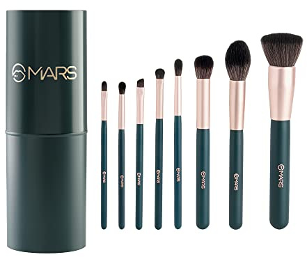 MARS Tools of Titan Lot de 8 pinceaux de maquillage avec support et poils ultra doux