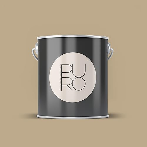 Livingwalls PURO Premium väggfärg c7009 – målarfärg med mycket hög täckning – matt högkvalitativ innerfärg i beige – 2,5 l