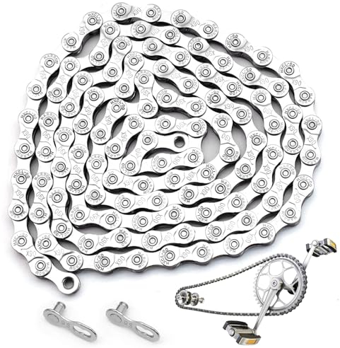 Fahrradkette, 9 Fach Fahrrad Kette 116 Glieder, Fahrradkette Set für MTB/Road/E-Bike