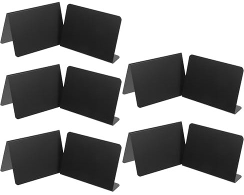 AOKWAWALIY Lot de 10 présentoirs carrés en acrylique pour décoration de mariage, mariage, cadre de table, bureau, plaque nominative, grand numéro vierge en acrylique, petit tableau noir