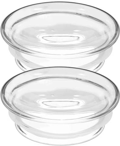 Amosfun 2pcs Glass Water Pitcher Lids, Dust-Proof Pitcher Cover Replacement with Airtight Sealing Gasket, Splash Resistant Stopper for Beverage Carafe Glass Pouring Jug