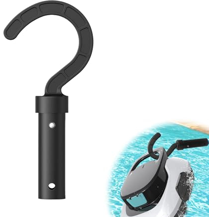 JAMSSOW Gancho para robot de piscina, gancho de piscina para barras, gancho para accesorios para robots de piscina, accesorios de limpieza, gancho para robot de piscina inalámbrico, compatible con