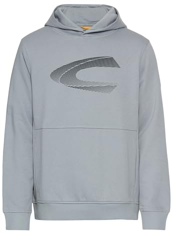 camel active Herren Hoodie aus Baumwollmix Steinblau, Menswear-XL