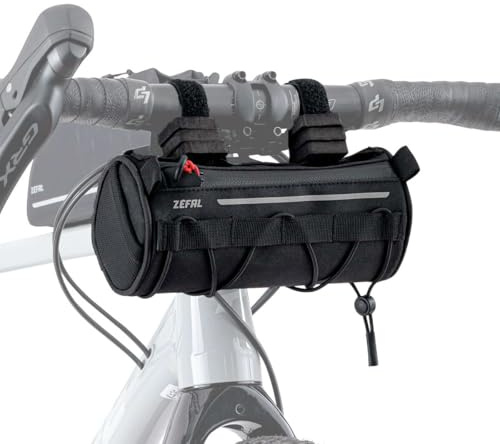 ZEFAL Z Adventure F1 - Bolsa Manillar Bicicleta - Bolsa Bicicleta Compacta, Ligera y Impermeable - 1.2L, 130g, Negro
