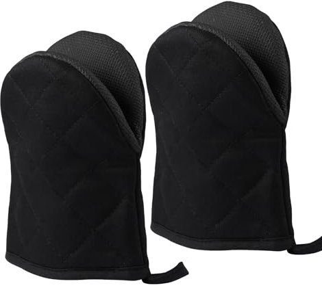 Lot de 2 Gant Four, Gant Four Anti Chaleur Gants de Cuisine Gant Anti Chaleur en Coton Extra Longs Gants de Cuisine Antidérapants pour Pâtisserie Cuisson Grillage à Micro-Ondes