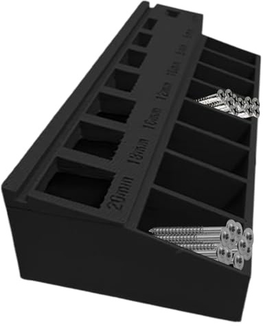 Trieuse de Vis par Tailles, Boîte de Tri Automatique pour Boulons M3, Boîte de Rangement Compact à Gain de Place pour Quincaillerie Atelier Garage