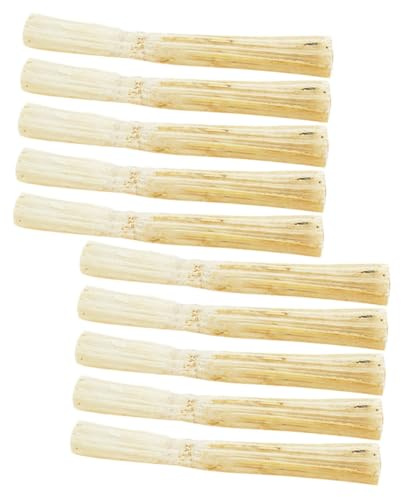 Toyvian Cannucce Di Bambù Per Masticare Cibo Per Criceti Conigli e Cincillà Giocattoli Da Masticare in Legno Per Piccoli Animali Domestici Bastoncini Naturali Per Salute Orale
