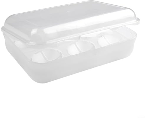 Boîte de rangement pour œufs de camping portable à 6 compartiments avec design étanche et résistant aux chocs pour pique-nique en plein air