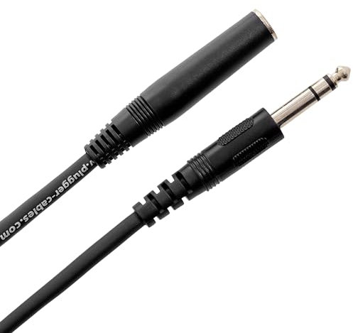 Plugger Câble Jack femelle/mâle stéréo 6 m Noir
