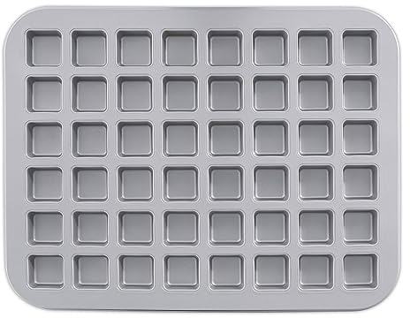 Städter we love baking Brownie Konfekt, Backform für 48 Minis, 40 x 31 cm, Antihaftbeschichtung, PFAS frei, ideal für Muffins & kleine Kuchen, temperaturbeständig bis 250 °C