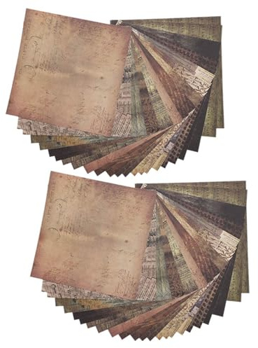 48 ​​hojas De álbum De Recortes, Block Papeles Surtidos Manualidades 15x15 Cm Papel Scrapbook Papel Manualidades Decorativo Para Manualidades La Fabricación De Tarjetas
