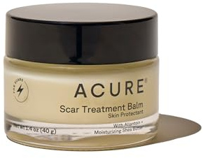 Acure Scar Treatment Balm – Nourishing Cream with Zinc Oxide, Vitamin E & Shea Butter for New & Old Scars, 1.4 oz