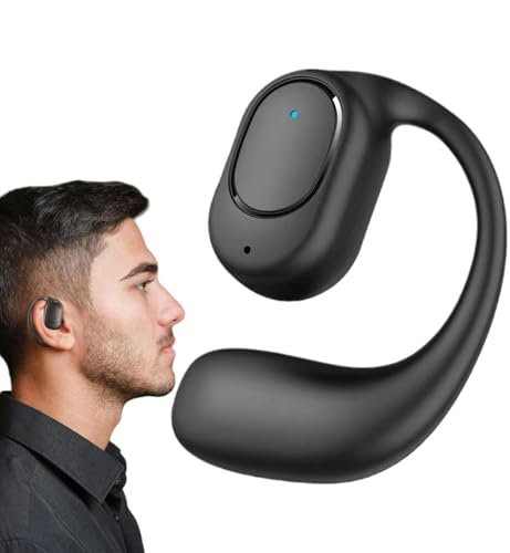 Auriculares inalámbricos sobre la oreja, 3 auriculares Bluetoothh, auriculares inalámbricos deportivos abiertos, micrófono Duall a prueba de sudor, llamada clara, auriculares ergonómicos con llamadas