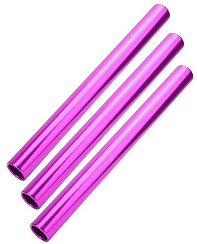 3pcs Non- Relay Batons Aluminium Alloy for Track and Field Supplies for Eye-catching Race (Purple)