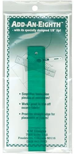 CM Designs Add-an-Eighth Ruler, Green, 8.88 x 4 x 0.25
