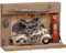 Polo Retro Schlüsselbrett - Holz - 4 Schlüsselhaken - 20x30x10cm grün