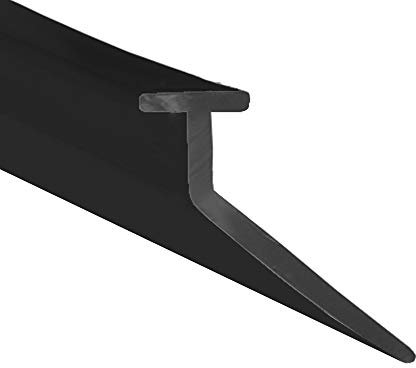 Soft Flexible Rubber J Angled Shower Seal | for Bi Folding Doors & Shower Screens | Fits Into Channel | BIF052 (2 Metres)