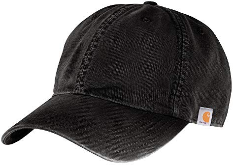 Carhartt Herren Canvas-Kappe Baseballkappe, Schwarz Leinwand, One Size