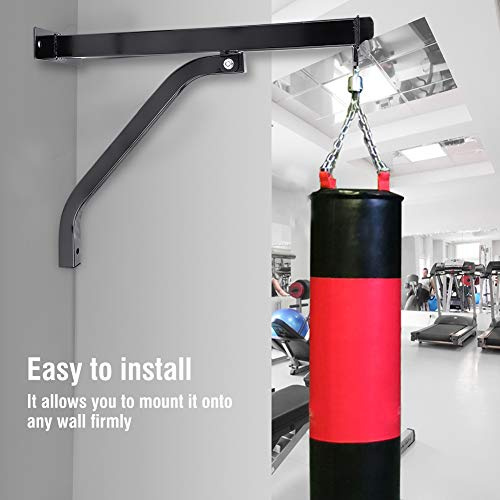 Dioche Support Mural pour Sac de Frappe jusqu'à 100 kg, Support de Sac de Boxe, Cintre de Boxe Robuste pour Outil de Boxe Accessoire de Support de Boxe