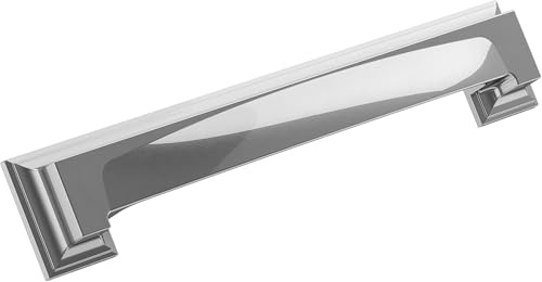 Amerock | Cabinet Cup Pull | Polished Chrome | 5-1/16 inch & 6-5/16 inch (128 mm & 160 mm) Center-to-Center | Appoint | 1 Pack | Drawer Pull | Cabinet Handle | Cabinet Hardware