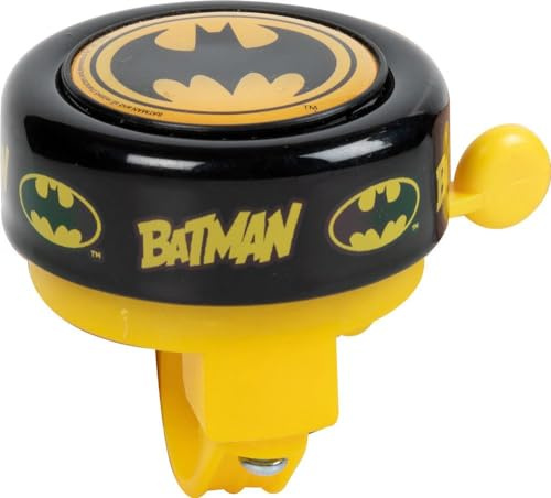 Tataway Cykelklocka i metall baby Batman svart gul superhjälte man fladdermus DC Comics cykel