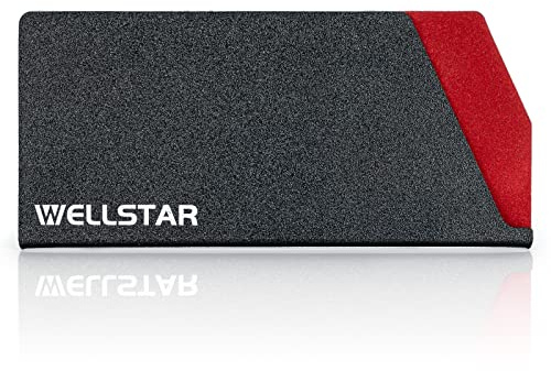 WELLSTAR Big Knife Edge Guard, Wide Meat Cleaver Knife’s Blade Covers, BPA Free ABS Protective Blade Sheath, Non-Scratch Felt Lining Butcher Chef Knife Cover (Knives not included)