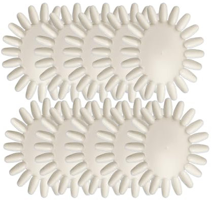 Lalill de présentation pour ongles 10 pièces - présentoir en forme de soleil - bâtonnets présentoir fan practice starter ring - palette ovale pour illustrer le vernis à ongles (laiteux)