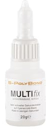 S-Polybond Colle instantanée extra forte, hautement réactive, résistante à la chaleur et à l'eau, qualité industrielle pour la dentisterie, le laboratoire dentaire et l'artisanat