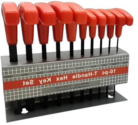 Nyckelsats, sexkantigt nyckelset, nyckelsats, 10 st nyckelset – ergonomisk standardnyckel, cykelnyckel för mekanik