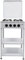 DAOHHFO Cocina de gas independiente con 4 quemadores independientes, cocina de gas independiente, ideal para cocinas y exteriores, con soporte antideslizante y doble estante (49 x 49 x 79 cm), color